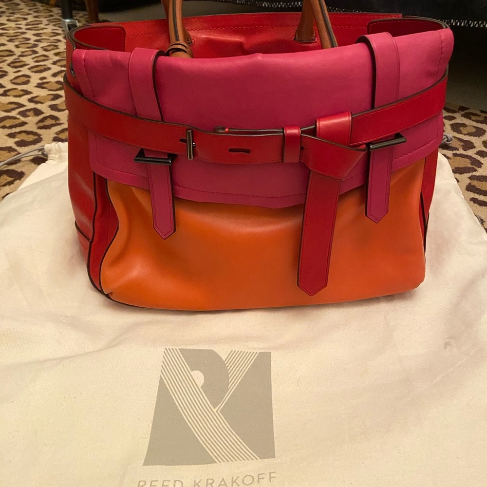 Reed Krakoff multicolor boxer tote